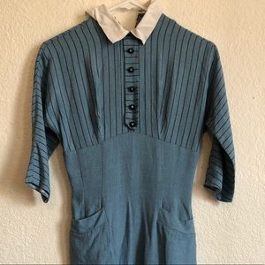 VINTAGE HANDMADE calf length dress